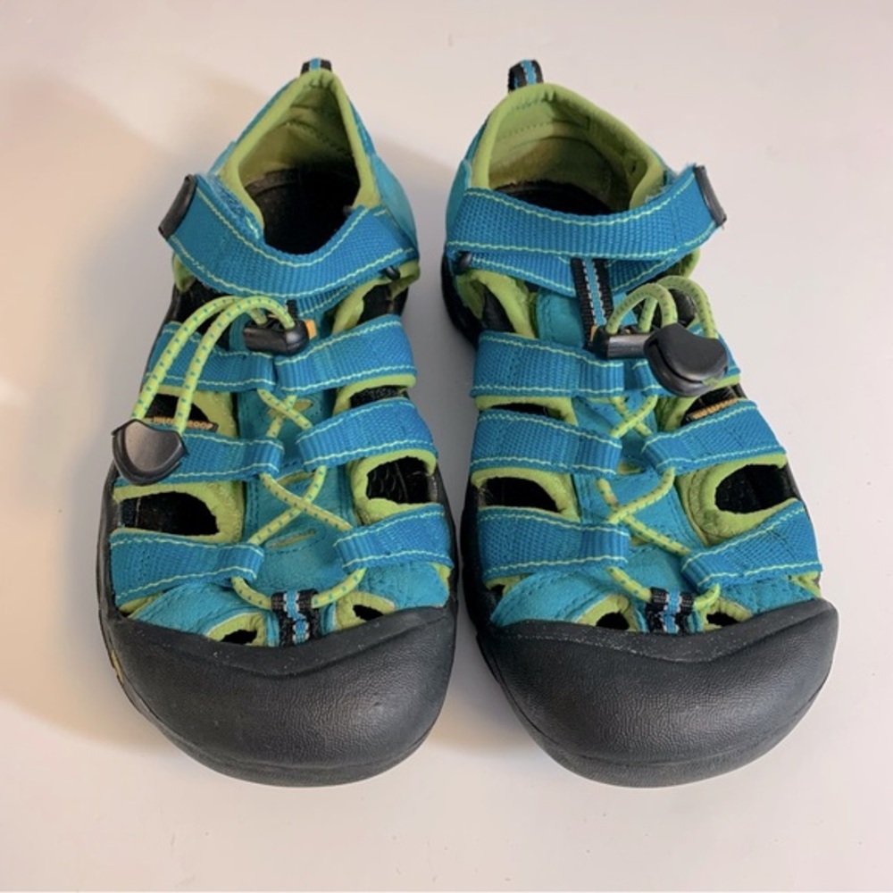 Keen Blue‎ and Green Waterproof Hiking Sandals Size 5